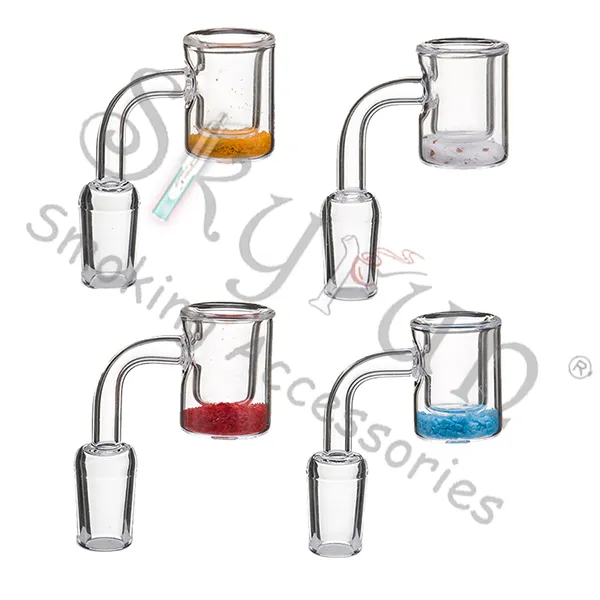 DHL coloré Quartz Banger thermochromique sable thermique banger seau 10mm 14mm 18mm mâle femelle quartz bangers pour verre Bong Dab Rig