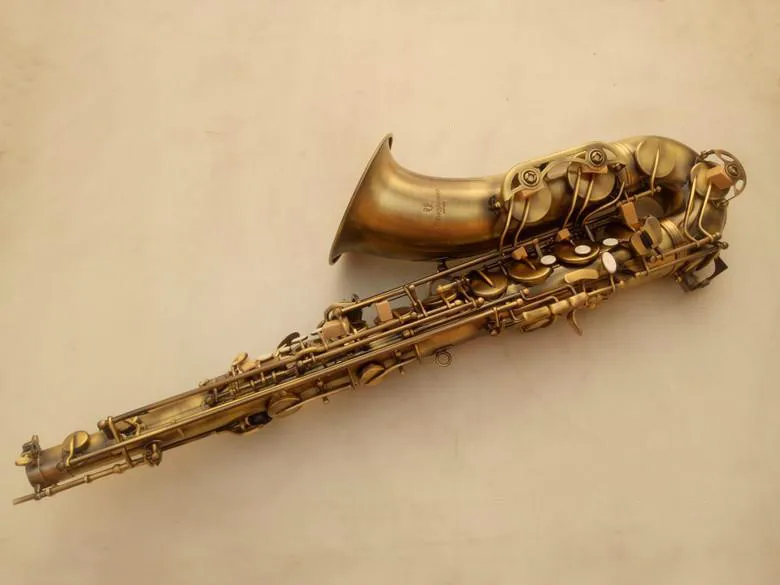 Nuevo Profesional de Alta Calidad YANAGISAWA T-992 Bb Tenor B Saxofón Plano de Alta Calidad de Bronce Antiguo Botones de Perlas de Bronce Con Boquilla