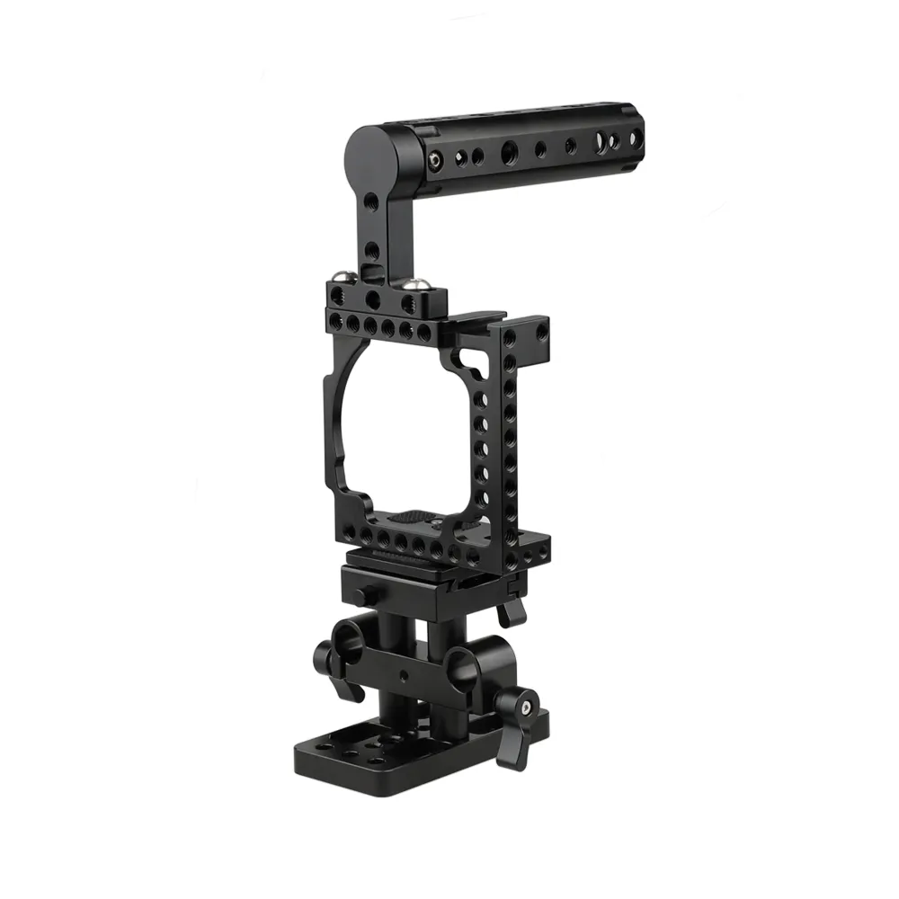 CAMVATE Cage With QR Baseplate Pack For Sony A6600 A6500 A6400 A6300