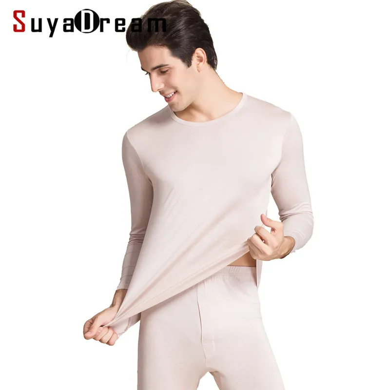 High Quality In Stock Men Long Johns neck Thermal Underwear For Men Fall Winter Underwear Set