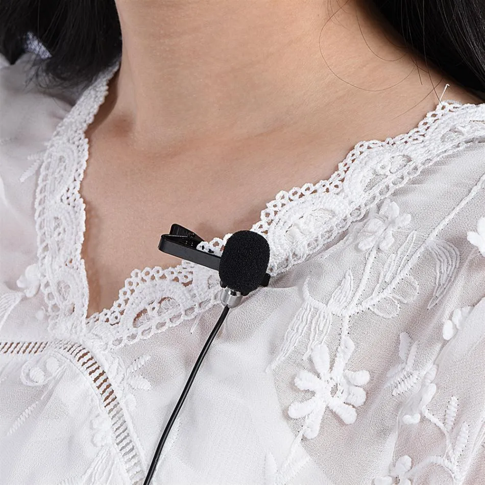 Бесплатная доставка высокая точность галстук клип микрофон мини конденсаторный микрофон отворотом Лавальер микрофон для телефона ПК