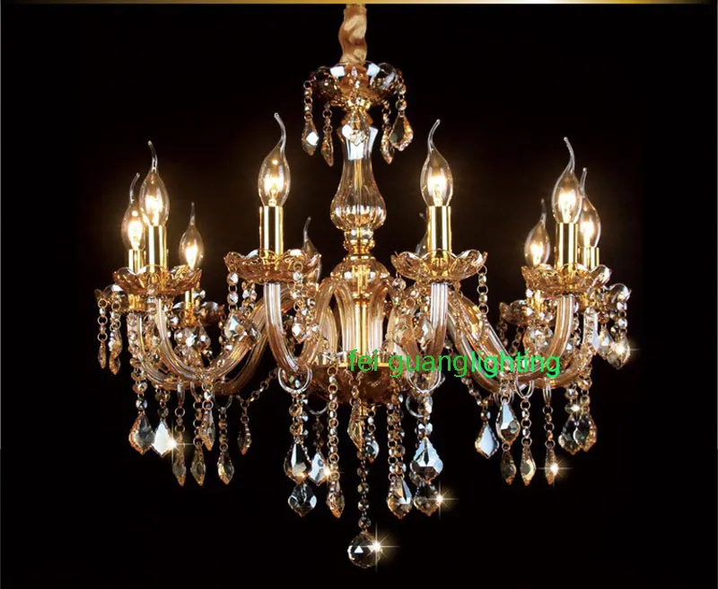 Moda nowoczesna kryształowa lampa jadalnia Candelabra Crystal żyrandole świecy do domu europejskiego żyrandole 3264215S