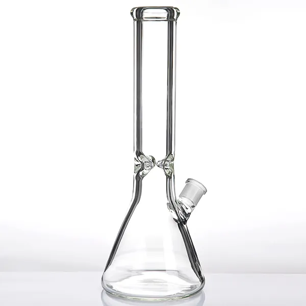13.2 '' Beaker Gancio banger in vetro Bong in vetro semplice con raccoglitore di ghiaccio Pipa ad acqua in vetro con base a bicchiere spesso fumare 941