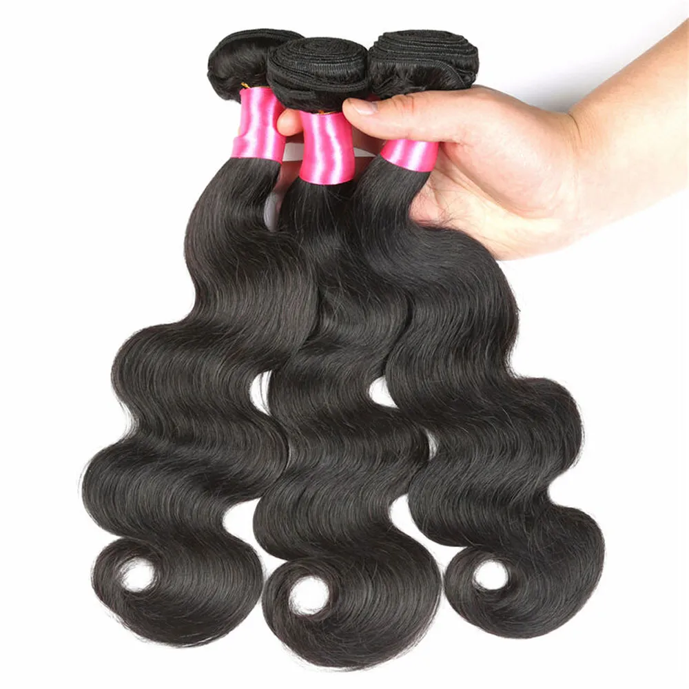 Nieprzetworzone Brazylijskie Human Hair 8A Peruwiański Indian Malezyjski Włosy Prosto Luźna Naturalna Głęboka Wave Kinky Kręcone Ciało Wave Extensions