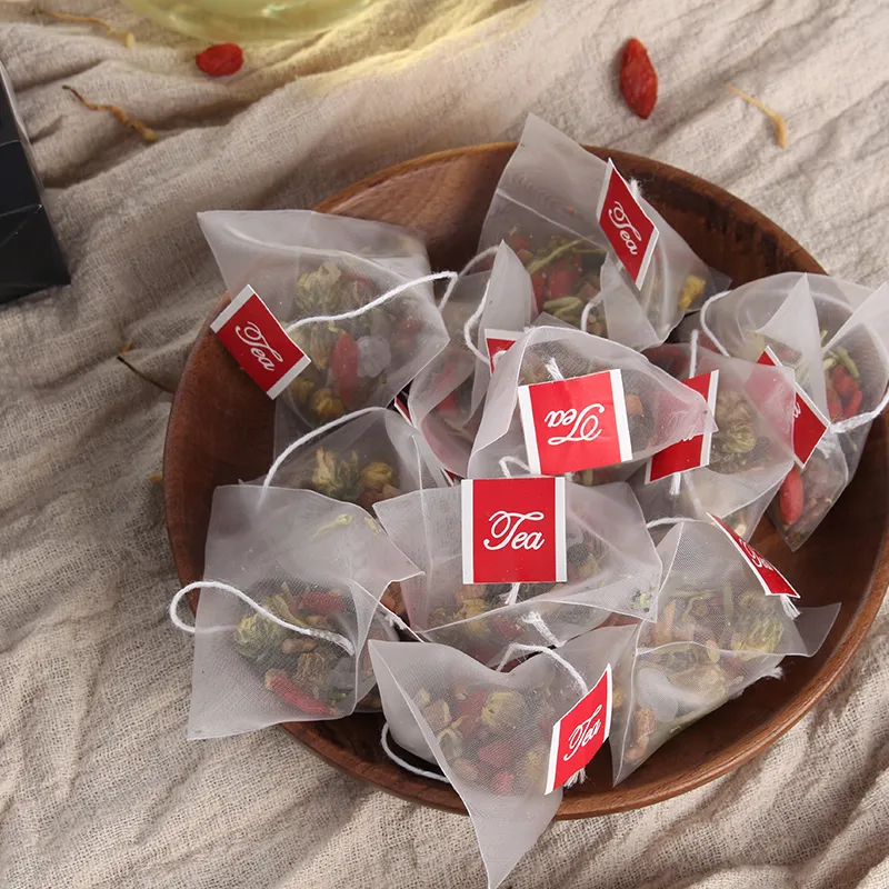 1000 pçs / lote Nylon Vazio Pirâmide Tea Bag Chá Infusor Tea Strainer Teabags frete grátis 2018