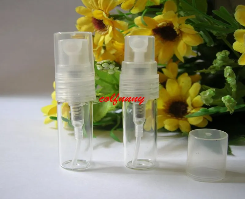 2ML Glass Perfume Bottle, Mini refillable spray bottle, 2ml glass atomizer perfume is divided into bottles