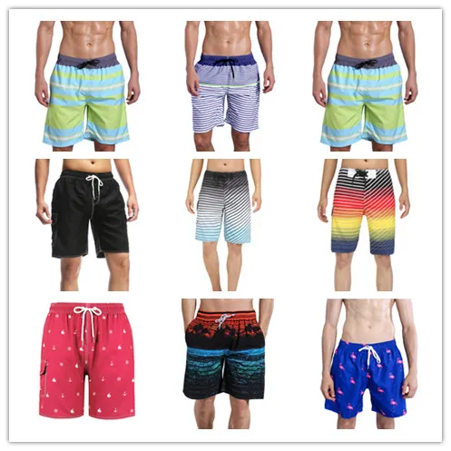 50pcs Hot Men Board Shorts Surf Trunks Swimwear with Mix Colors Mix Size Twin Micro Fiber Boardshorts Beachwear Bulk
