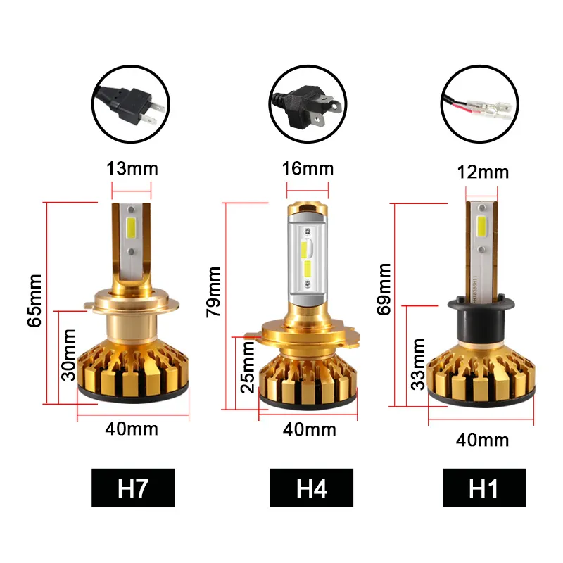 2 Pack H7 LED Headlight Bulbs 50W 10000LM 6000K White, Canbus Ready Anti  Flicker Mini Decoder Kit, 12V Automotive Lamps From Ksld, $28.81