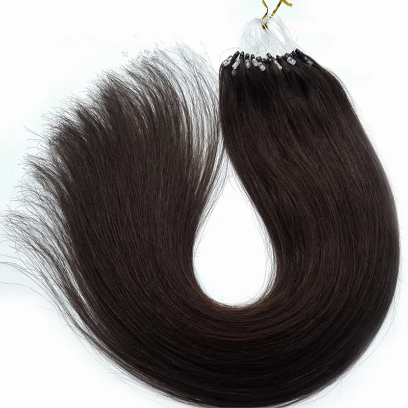 Extension de cheveux de super qualité nano anneaux 100 cheveux humains remy 150s 150g blond décoloré 613 soyeux droit noir brun 14 à 24 pouces