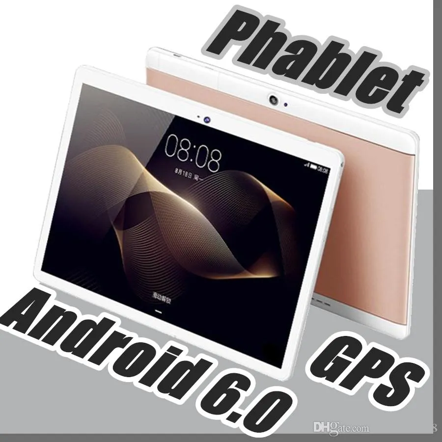 848 Haute qualité 10 pouces MTK6592 MTK6582 IPS écran tactile capacitif dual sim 3G tablette téléphone pc 10" android 6.0 Octa Core 4GB/64GB G-10PB