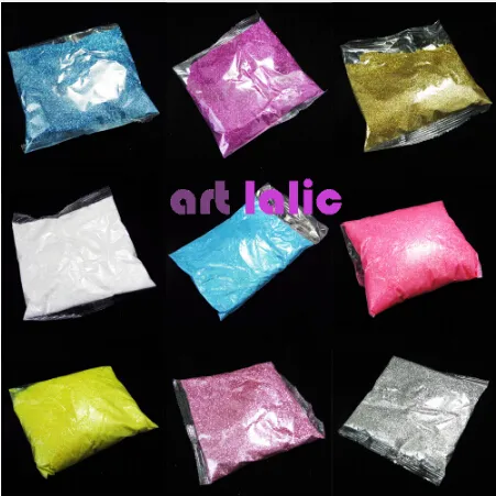 Nya 100 grams bulkförpackningar Extra Ultra Fint Glitter Dust Naglar Konsttips Kroppspyssel Dekoration Färgval 100g