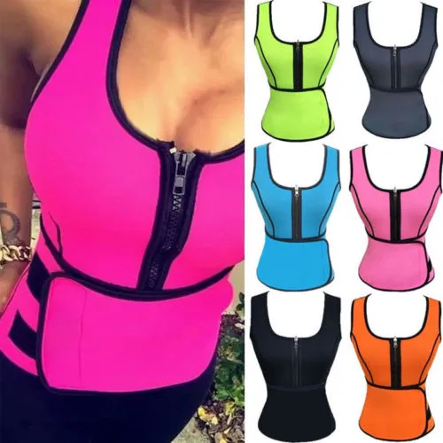 Waist Cincher Sweat Vest Trainer Tummy Girdle Control Corset Body Shaper för Kvinnor Plus Storlek S M L XL XXL 3XL