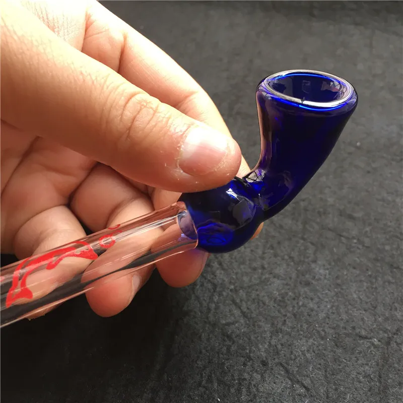 5 Inch Glas Sherlock Olie Branders Glazen Handpijp Roken Tabak Lepel Pipe Bubbler Bong voor DAB RIGS ROKEN