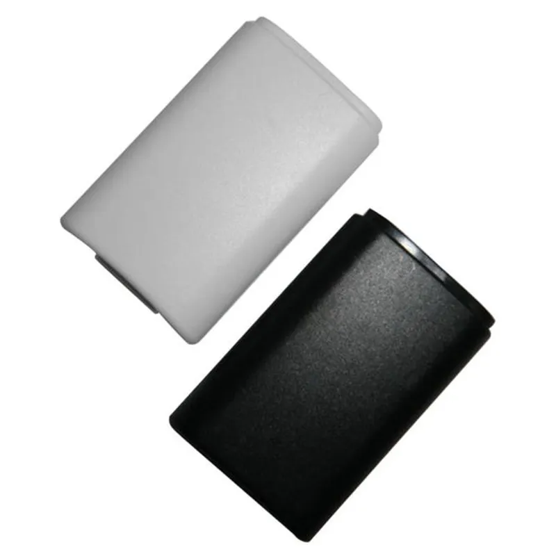 White Black Battery Pack Back Cover Shell Shield Case Compartment Kit för Xbox 360 Trådlös styrenhet DHL FedEx EMS gratis frakt