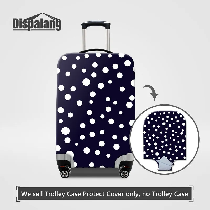 Case For A Suitcase Striped Dot Patterns Luggage Protector Covers For 18~30 Inch Trolley Trunk Women Rain Dustproof Cover Travel Accessories