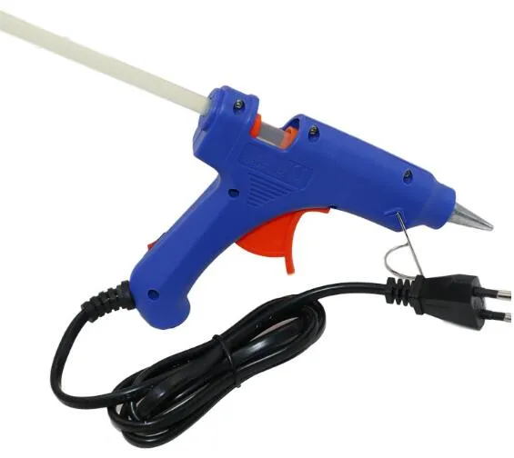 Frete Grátis Profissional de Alta Temperatura Aquecedor 20 W Hot Glue Gun Atacado ferramenta de Reparação de Calor com Free Hot Melt Cola varas