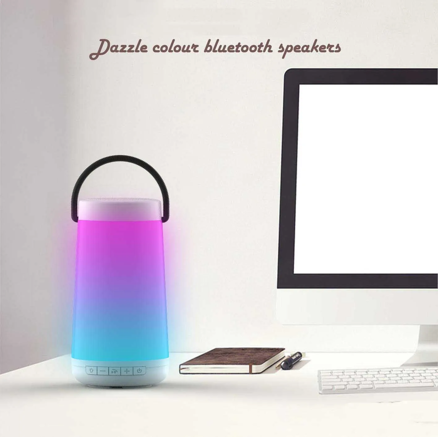 Explosion creative LED flame lamp atmosphere wireless Bluetooth speaker torch a1 torch sound new1798155