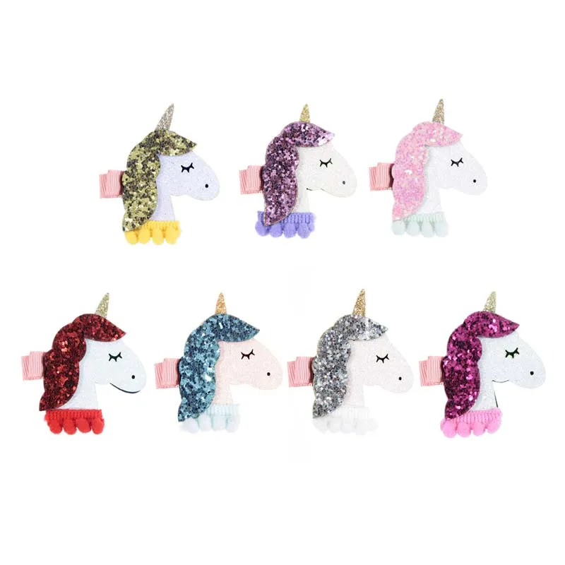 baby hår tillbehör unicorn tjejer bågar regnbåge prinsessa jojo siwa barnklipp band barn barettes hairclips a1744