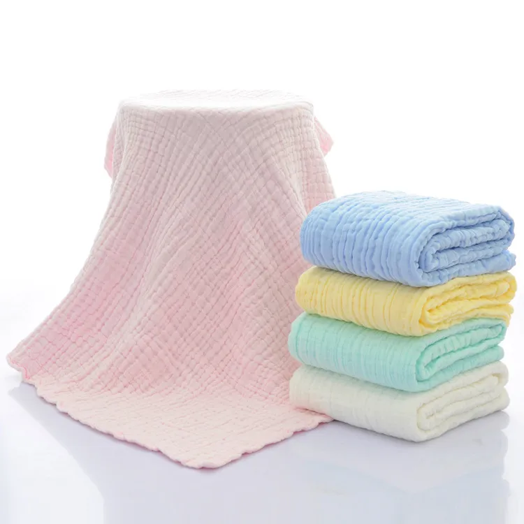 Recém-nascidos 100% Algodão Segurar Wraps Cobertores De Musselina Infantil Do Bebê 6 Camadas De Gaze Toalha De Banho Swaddle Recebendo Cobertores 105 cm * 105 cm