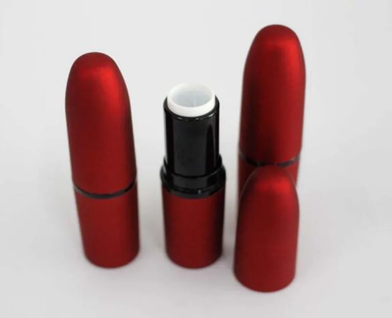 Пуля пустой 12.1 мм бальзам для губ контейнер бальзам для губ мода прохладный помады трубки матовый красный цвет DIY косметическая новая мода
