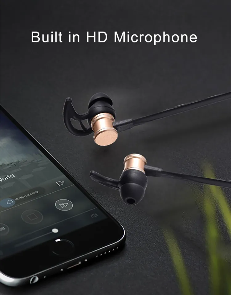 SLS-100 Wireless Bluetooth Kopfhörer In-Ohr Wireless Sport Headset Ohrhörer Freisprechen mit Mikrofon für iPhone Smartphone