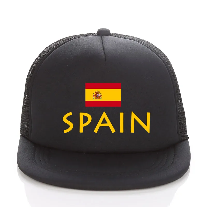 Russia 2018 World Cup Baseball Cap GOLD SPAIN Football Mesh Trucker Hats Summer Kids/Men SPAIN