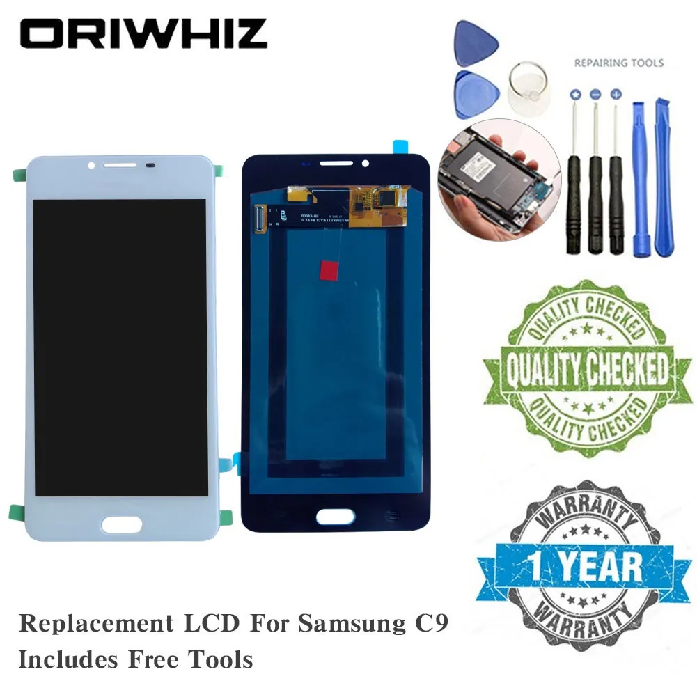Qualité OLED pour Samsung C9 A9 A910 LCD écran de remplacement écran tactile numériseur complet avec outils de réparation gratuits