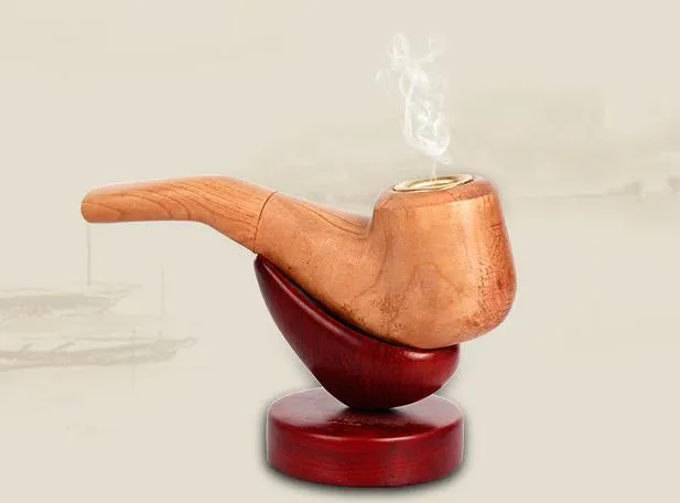 Pure wood filter for men portable introduction of wood smoking fittings for iron pan tobacco pipes