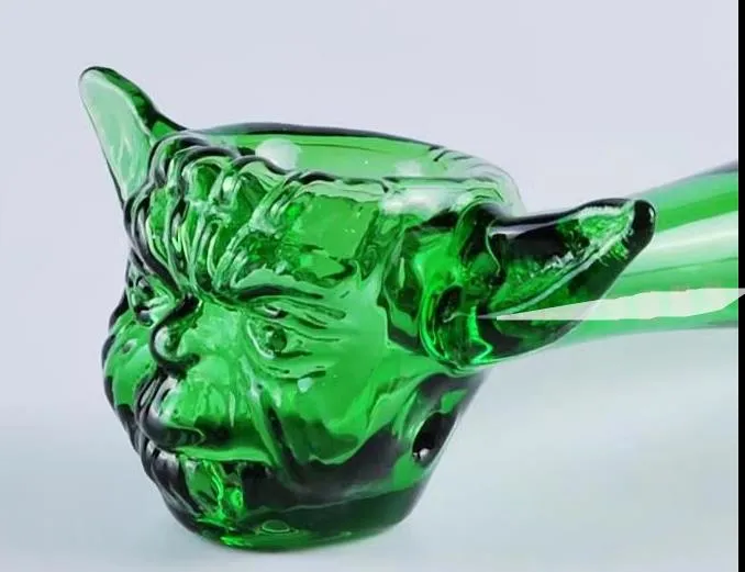 Bêtes fantômes pipe en verre, Vente en gros Bongs Brûleur à mazout Tuyaux en verre Conduites d'eau Pipe en verre Plates-formes pétrolières Fumer Livraison gratuite