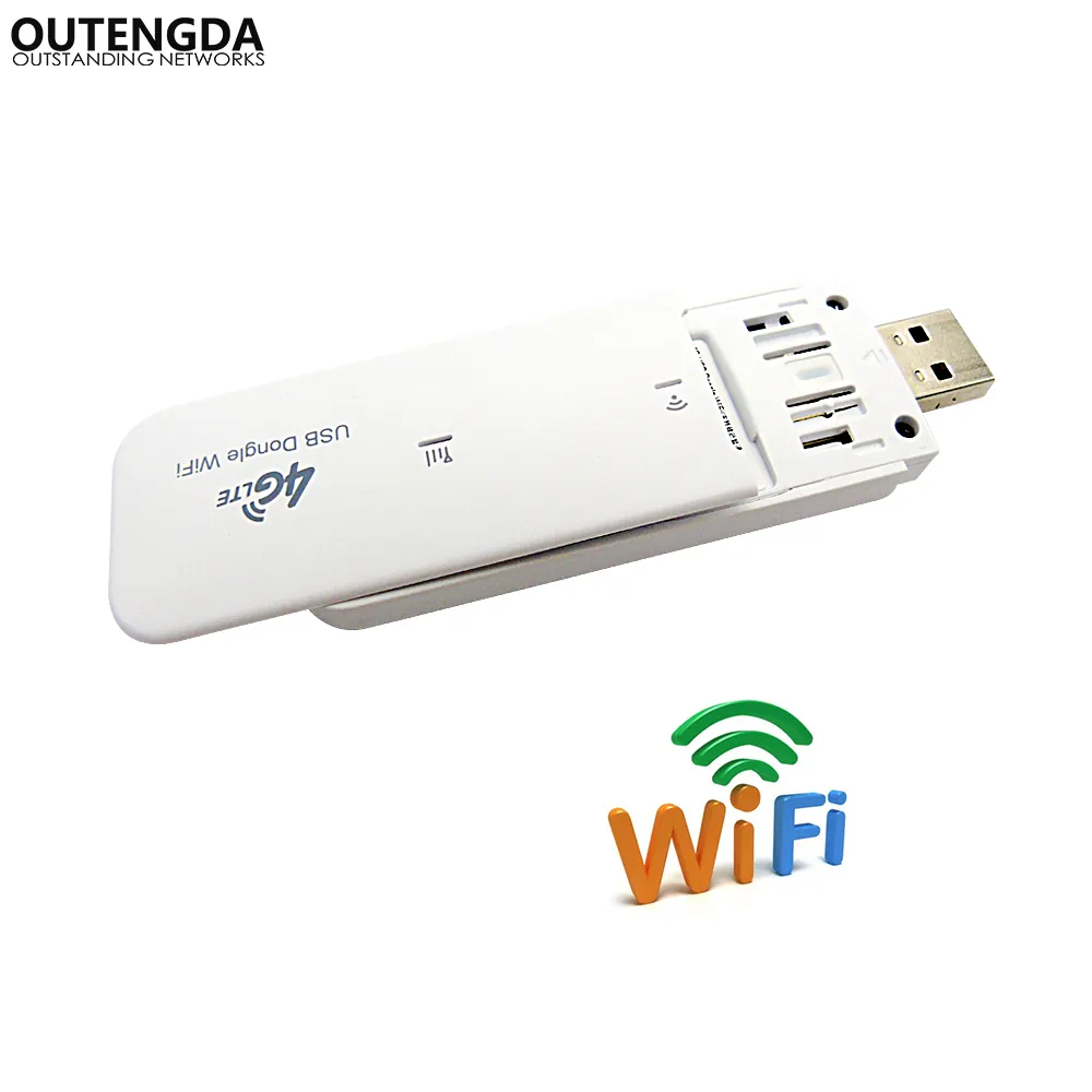 Unlocked Pocket Router 4G LTE Mobile USB WiFi Router Network Hotspot 3G 4G Wi-Fi Modem Router med SIM-kortplats