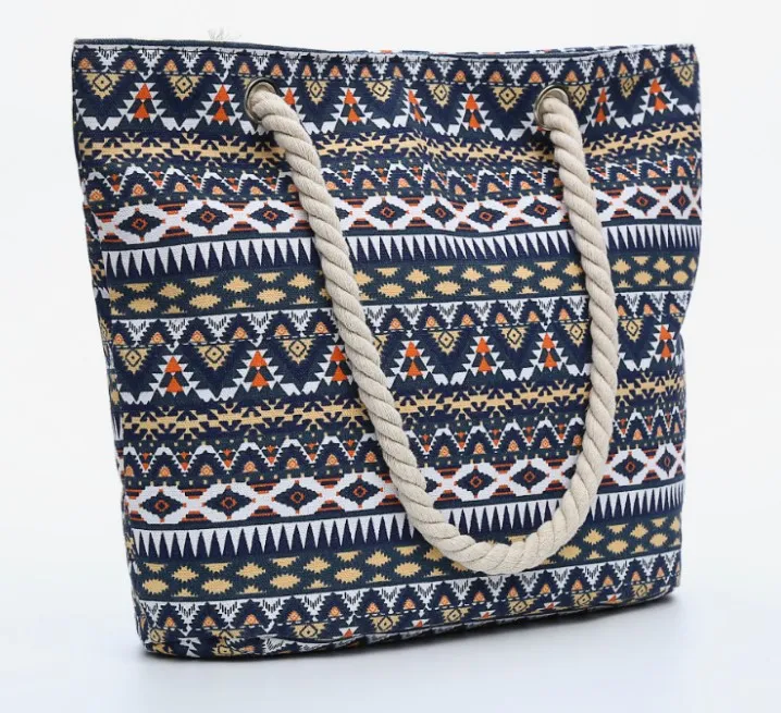 2018. Lässige Modetasche. Geometrische Figuren. Damentasche. Handtasche aus Damen-Canvas. Groß. Mamas Einkaufstasche. Taschen. Umhängetaschen.Totes. B023