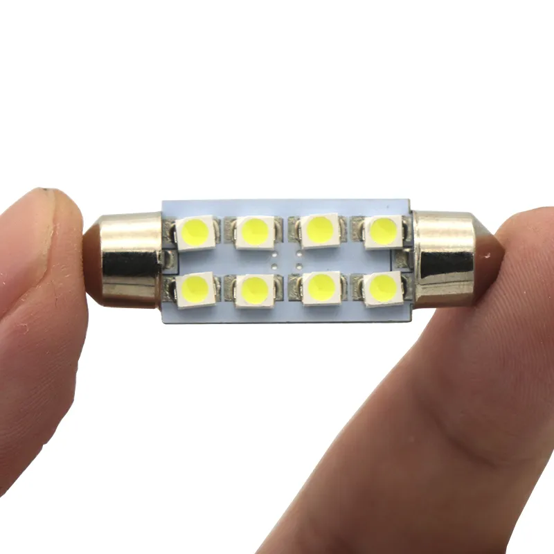 1pcs أبيض كانبوس فيتون مصابيح LED 36 مم C5W C10W DE3175 6 SMD 5630 5730 NO ERRR ERROR AUTO CAR INTERIOR MAP MAP LAMP