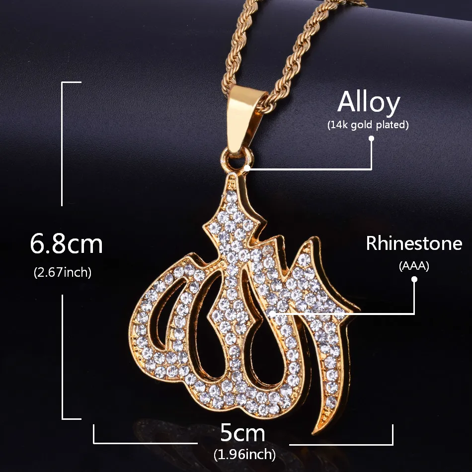 Buy M Men Style Religious Hazrat Umar Muslim Islamic Jewelry Black  Stainless Steel Pendant Necklace Online at Best Prices in India - JioMart.