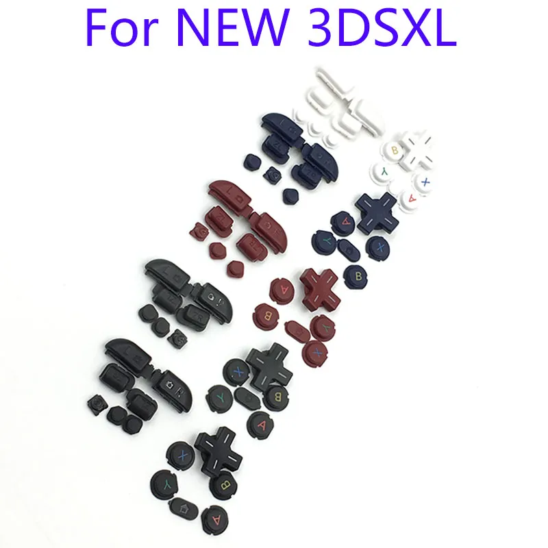 Orijinal R l ZR ZL Düğme Parçaları D Pad Abxy Home Güç Tuş Takımı Yeni 3DS XL LL için Set Yeni3dsll 3DSXL DHL EMS Ücretsiz Gemi
