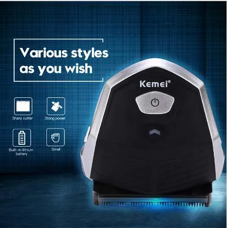 Kemei Electric Hair Clipper Rechargeable Compact Hair Trimmer Pro-self Haircut kit Sharp Blade Hair Clipper For Men Salon