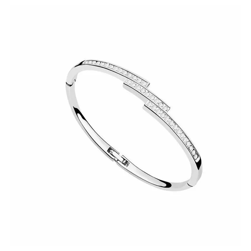 Crystal Bracelets Bangles Fashion Jewelry Crystal from Swarovski Crystal Bangles For Women Birthday Gift