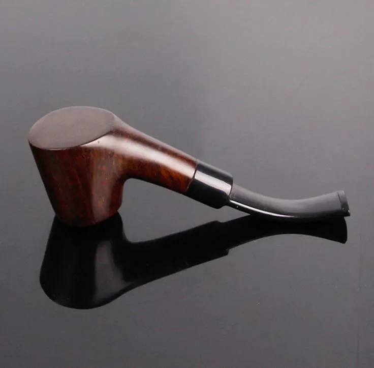 Marteau à fond plat, grosse pipe, bois, ébène, ensemble à fumer portable pour vieil homme.