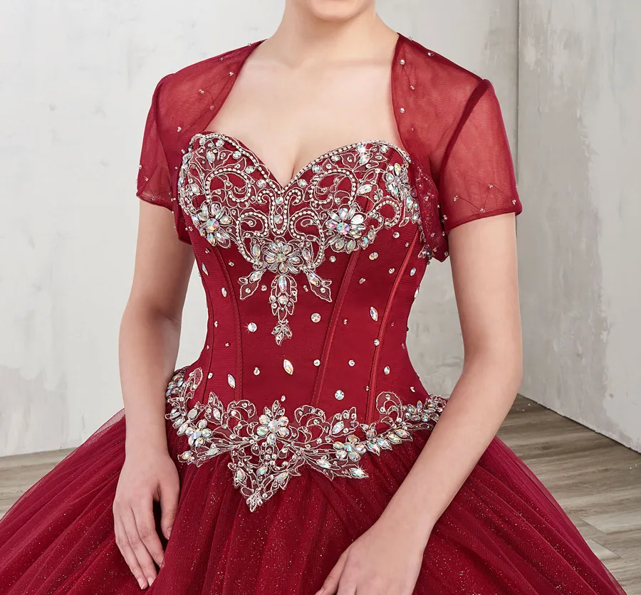 prom dress with bolero Gown With Bolero