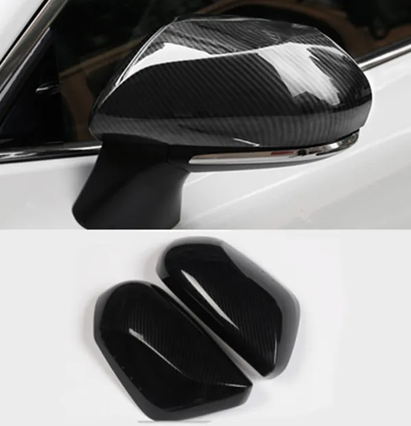 トヨタカムリのための炭素繊維の車のサイドドアの逆視鏡のミラーカバーのトリム2018