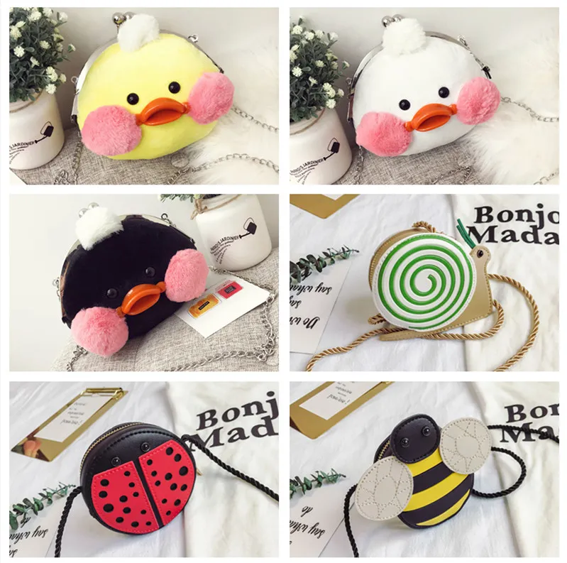 2018 bolsos para niños nuevos bolsos para bebés dibujos animados accesorios de animales lindos bolsos para niños encantadores dulces bolsas cruzadas regalos de Navidad para niños
