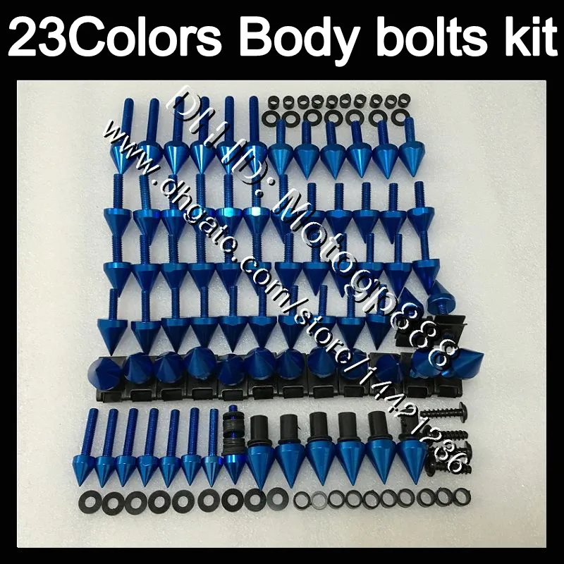Fairing bolts full screw kit For KAWASAKI NINJA ZX6R 00 01 02 ZX 6R ZX 6 R 00 02 ZX-6R 2000 2001 2002 Body Nuts screws nut bolt kit 23Colors