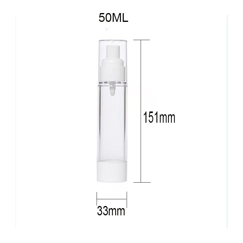 10 adet / grup Atomizer Doldurulabilir Pompa Sprey Şişeleri iyi kalite temizle Şişe AS Plastik Boş Güzel Sis Sprey Şişe, 1.76OZ