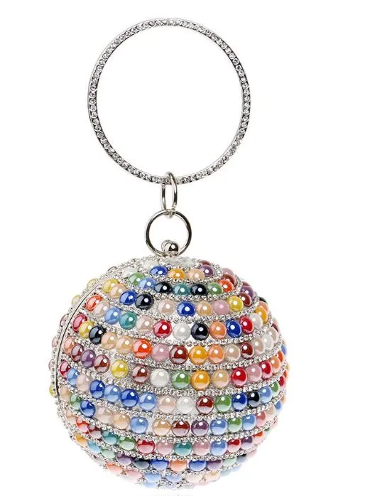 High Quality Variety Of Colors European and American Explosion Round Spherical Bag Diamond Bag Ladies Bag3135651