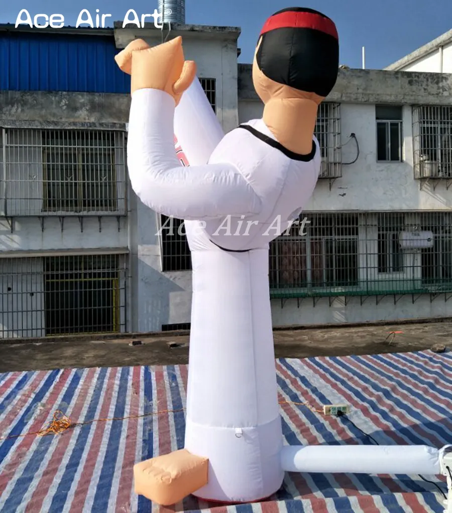  inflatable taekwondo Guy inflatable karate model Inflatable Karat boy belt/degree/strip for training and advertising