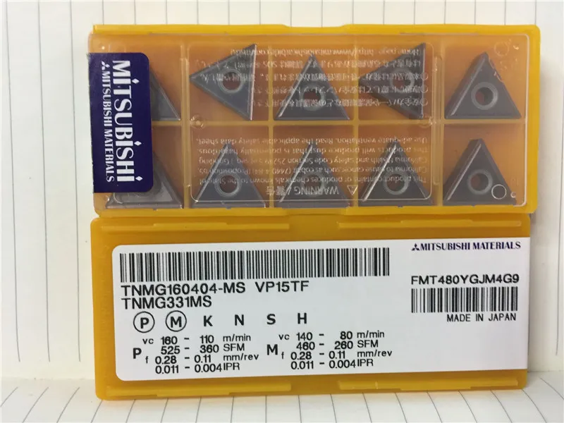 Inserto De Torneria Tnmg160404 Vp15tf Mitsubishi X10 Unidade | Envío gratis