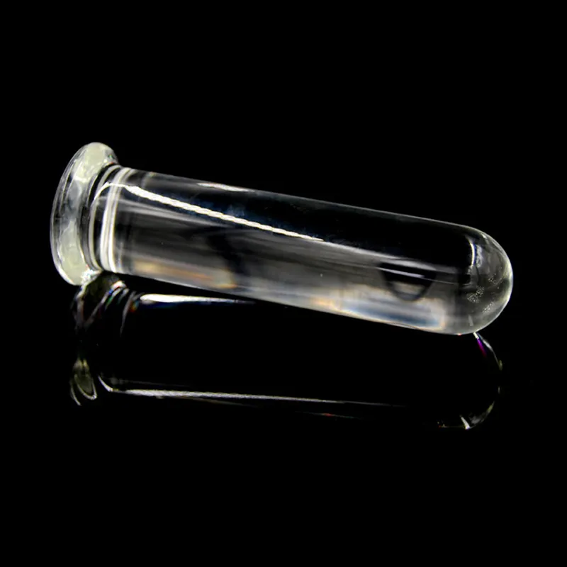 Cylindrical Clear Glass Sex Toys Super Big Anal Dildo 60mm Diameter Huge Large Butt Plug Vagina Anus Plugs Dilator Buttplug6674111