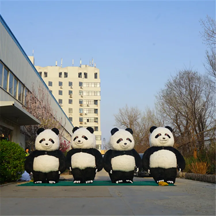 Costumes gonflables de panda chinois géant de décoration de défilé de 2.5m haut