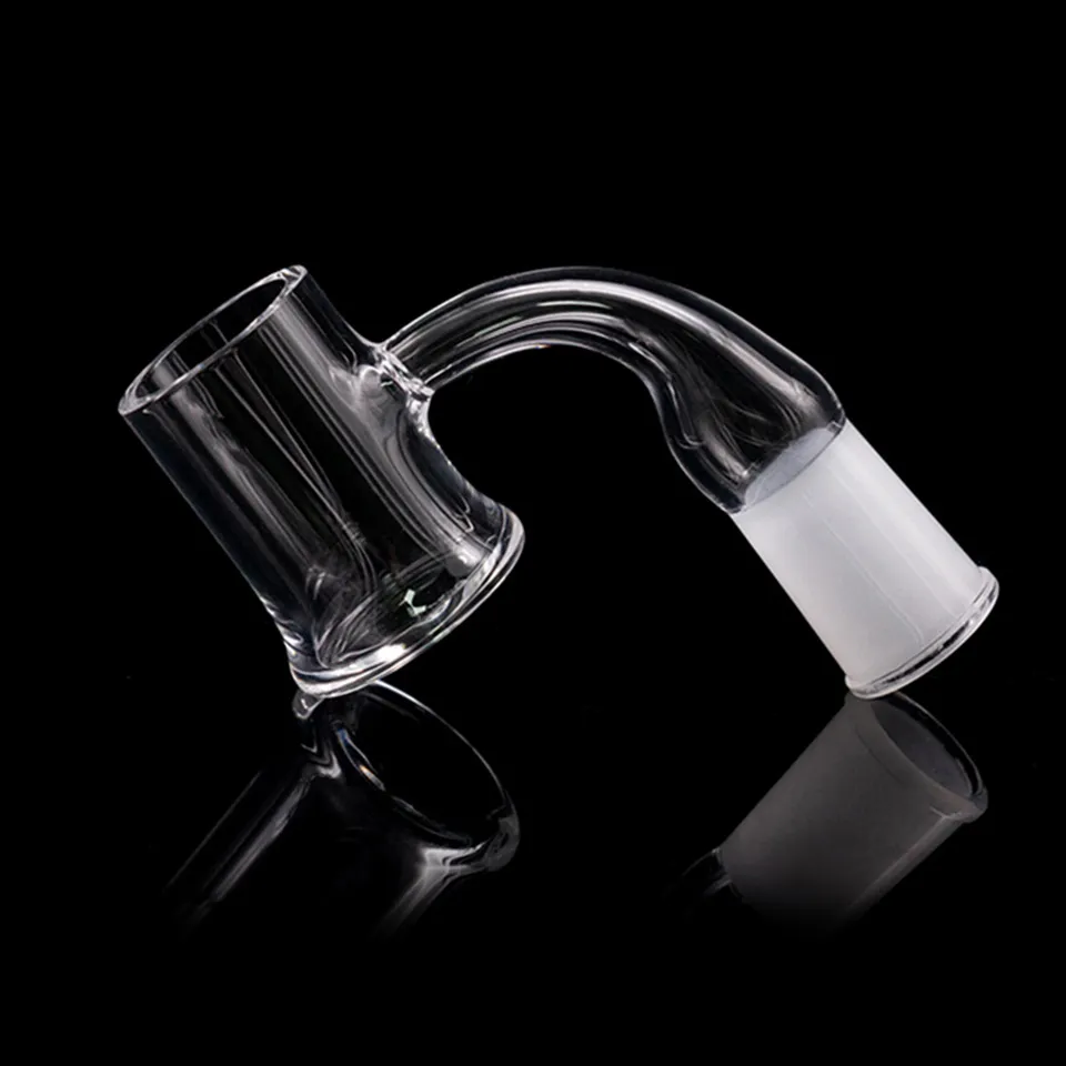 흡연 액세서리 25mmod Evan Shore Quartz Banger 3mm 두께의 하단 평면 상단 90도 10mm 14mm 18mm 남성 유리 물 봉