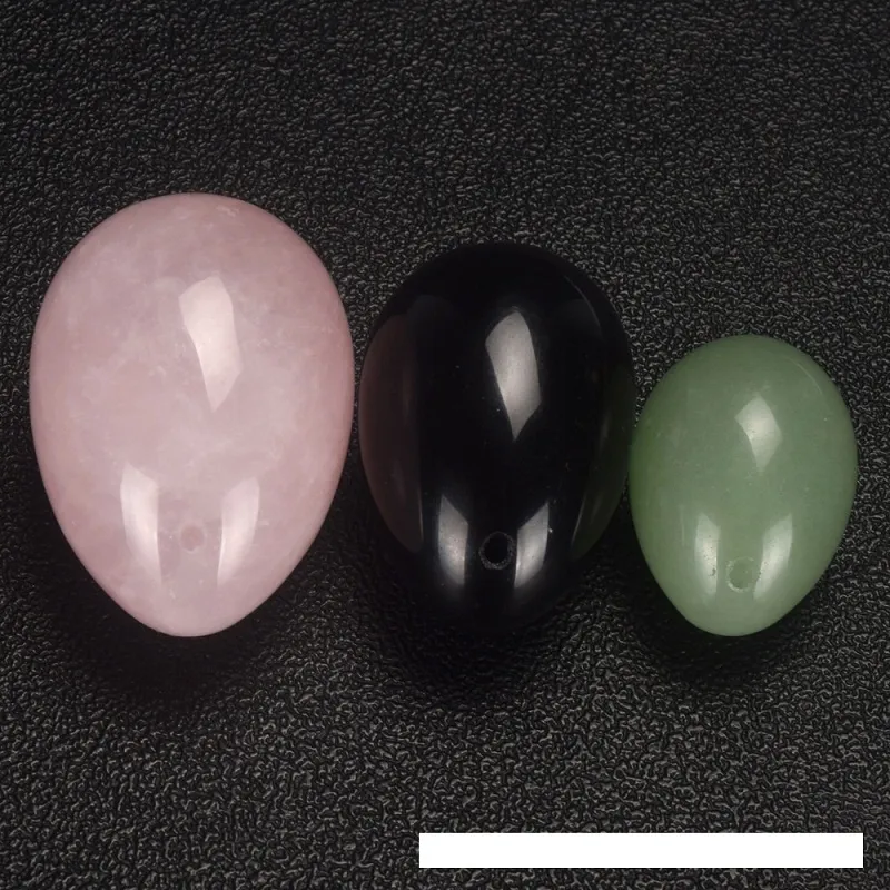 PINKGREE BLACK CRYSTAL EGGS ROPE YONI HEALING EGGS 마사지 도구 골반 케겔 운동 질 조임 볼 8847144