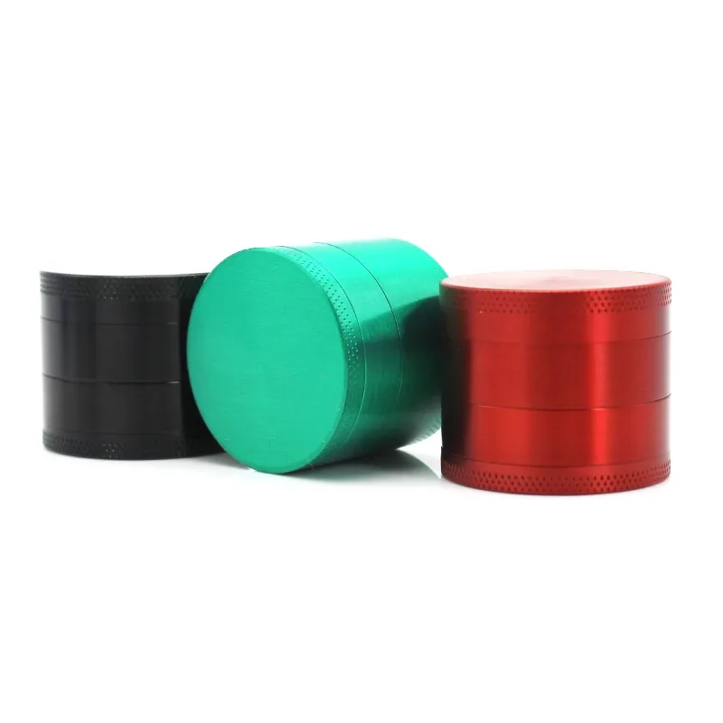 Nyaste 4 lager Zink Herb Grinder Multi Colors Spice Miller Crusher Diameter 40mm High Quality Beautiful Color Unique Design5134565